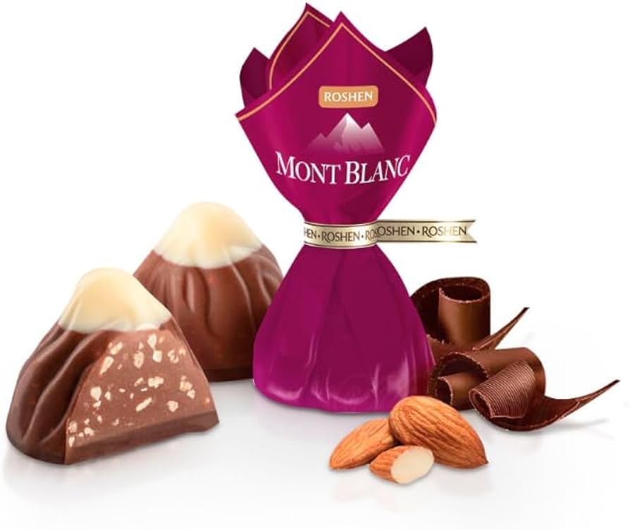 Mont Blanc with ground almonds