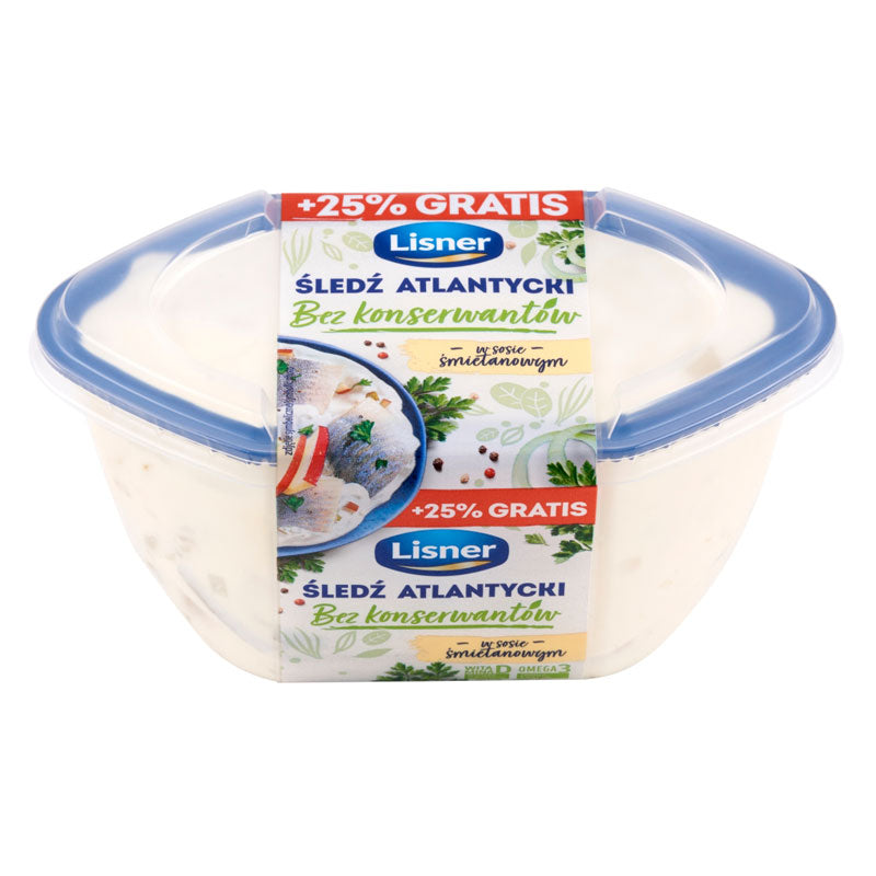 Lisner marineret sildefilet uden hud i creme freich s...