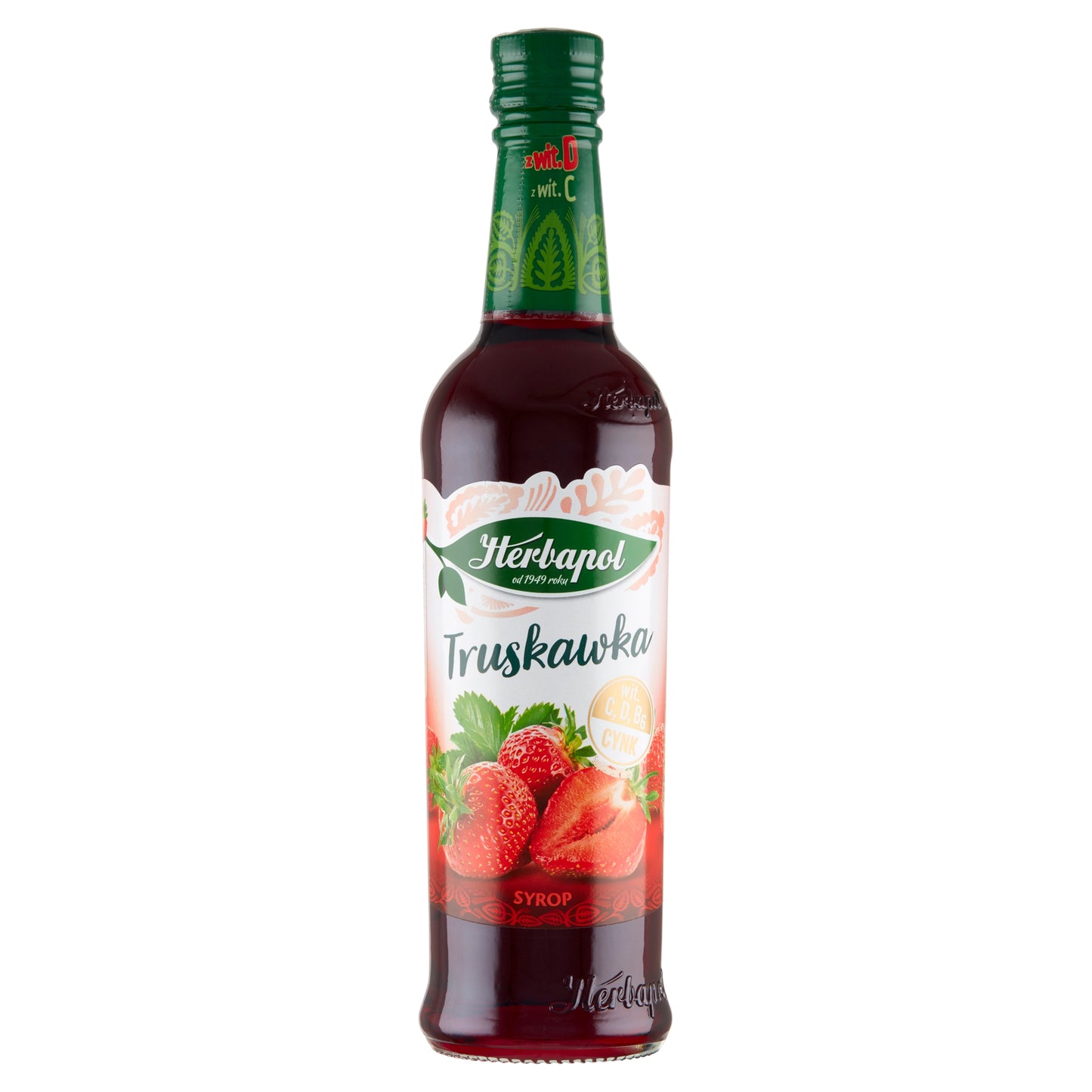 Herbapol fruit syrup strawberry 420ml