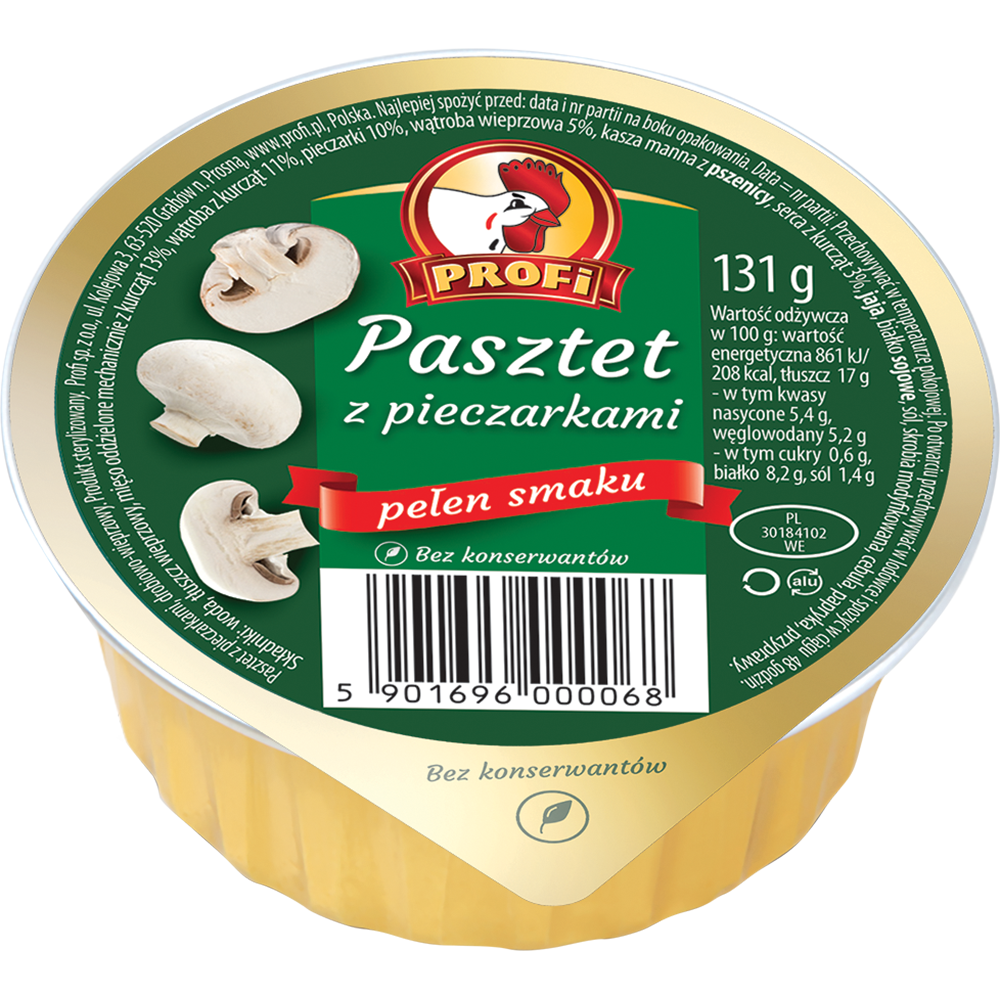 Profi Poultry Pâté with Mushrooms 131g