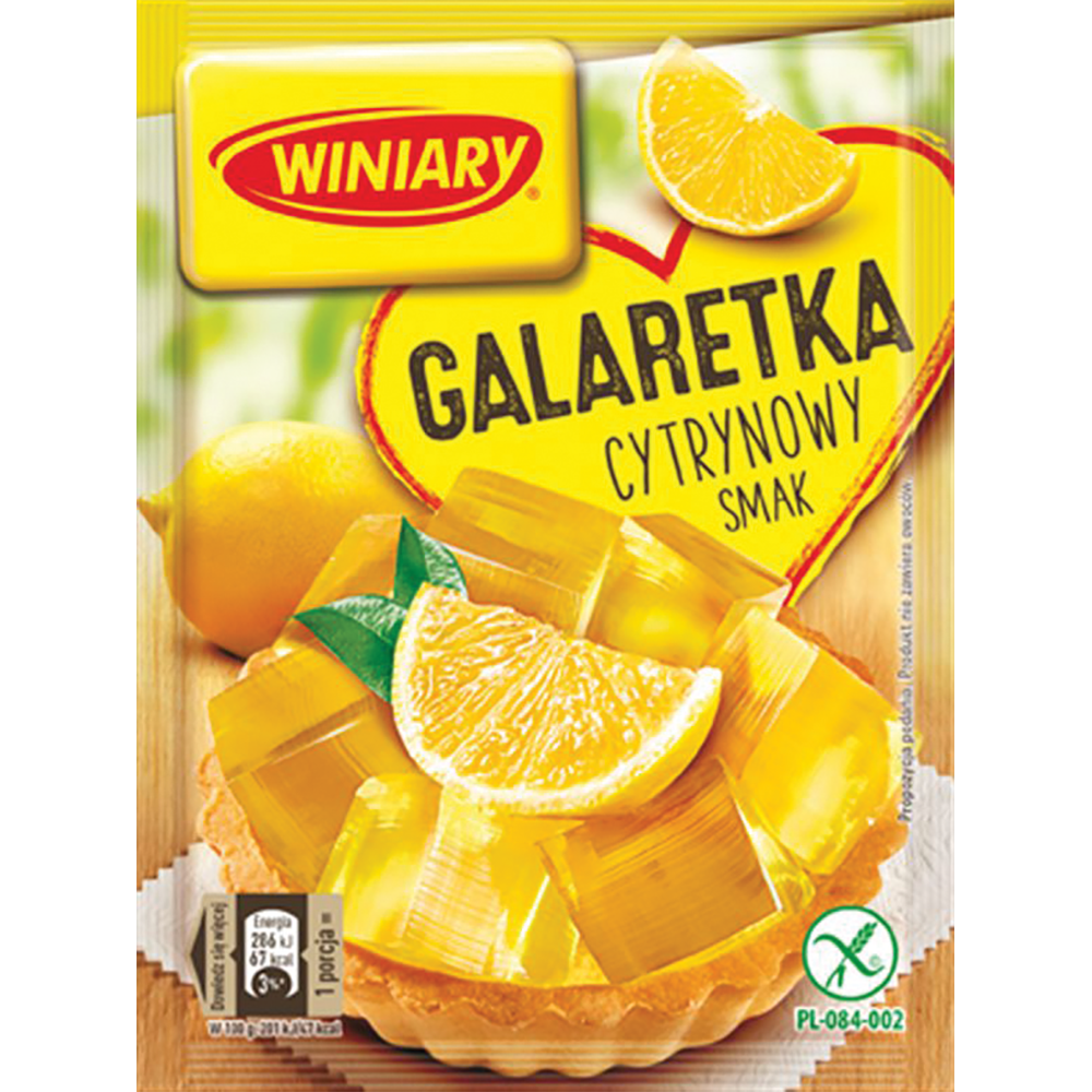 Winiary Lemon Jelly Dessert 75g