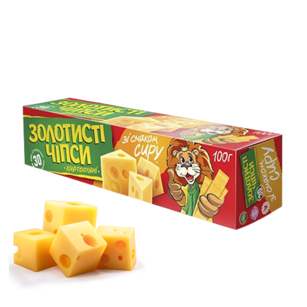 Golden Cheese Flavoured Potato Chips 100 g