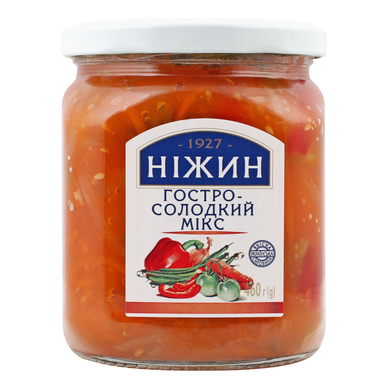 Nizhyn Vegetable Salad Spicy-Sweet Mix 460g
