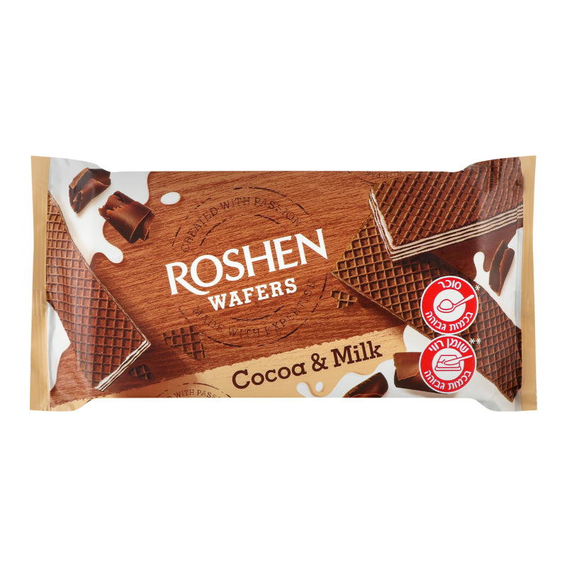 Roshen Wafer Cocoa and Milk 216g