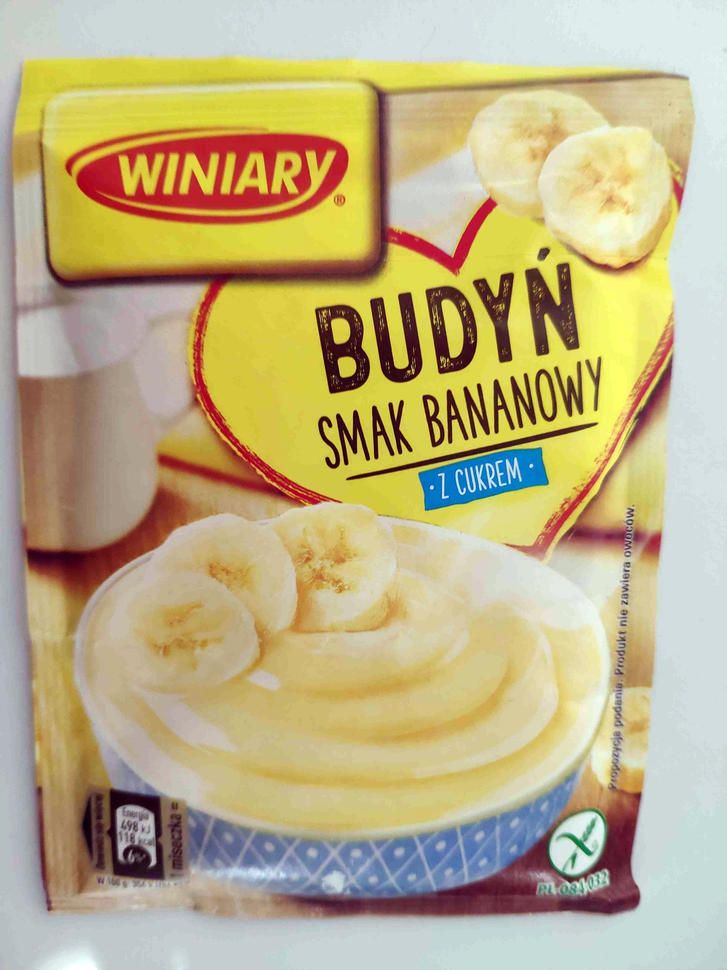 Winiary Pudding powder banana flavor 60g