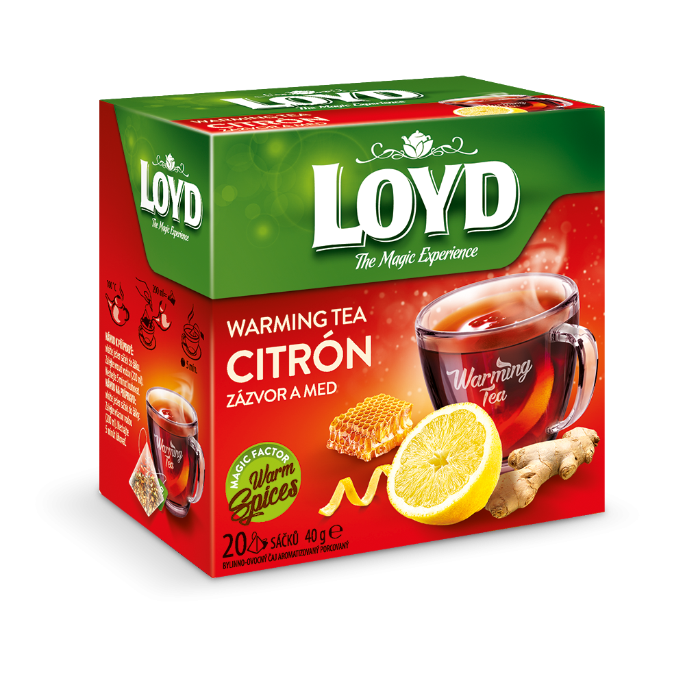 Loyd Warming Tea Ginger, Lemon & Honey 20 Tea Bags