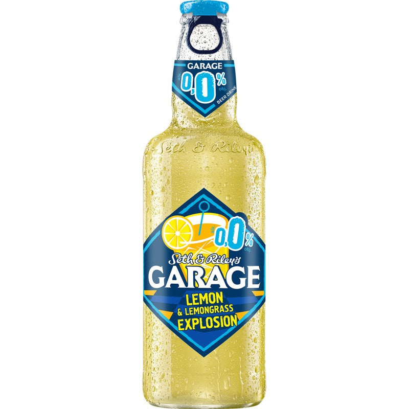 Garage 0.0% Lemon & Lemongrass Explosion Non-Alcoholic Beer Drink 400ml