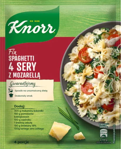 KNORR 4 CHEESES WITH MOZZARELLA 43G