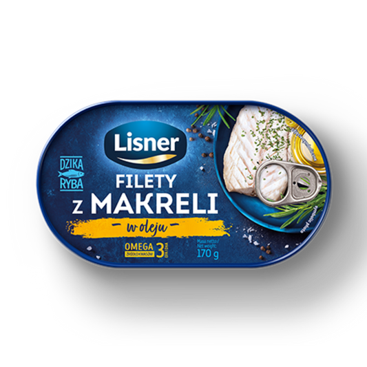 Lisner Mackerel Fillets in Oil 170g
