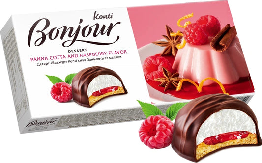 Bonjour Panna Cotta and Raspberry 232g