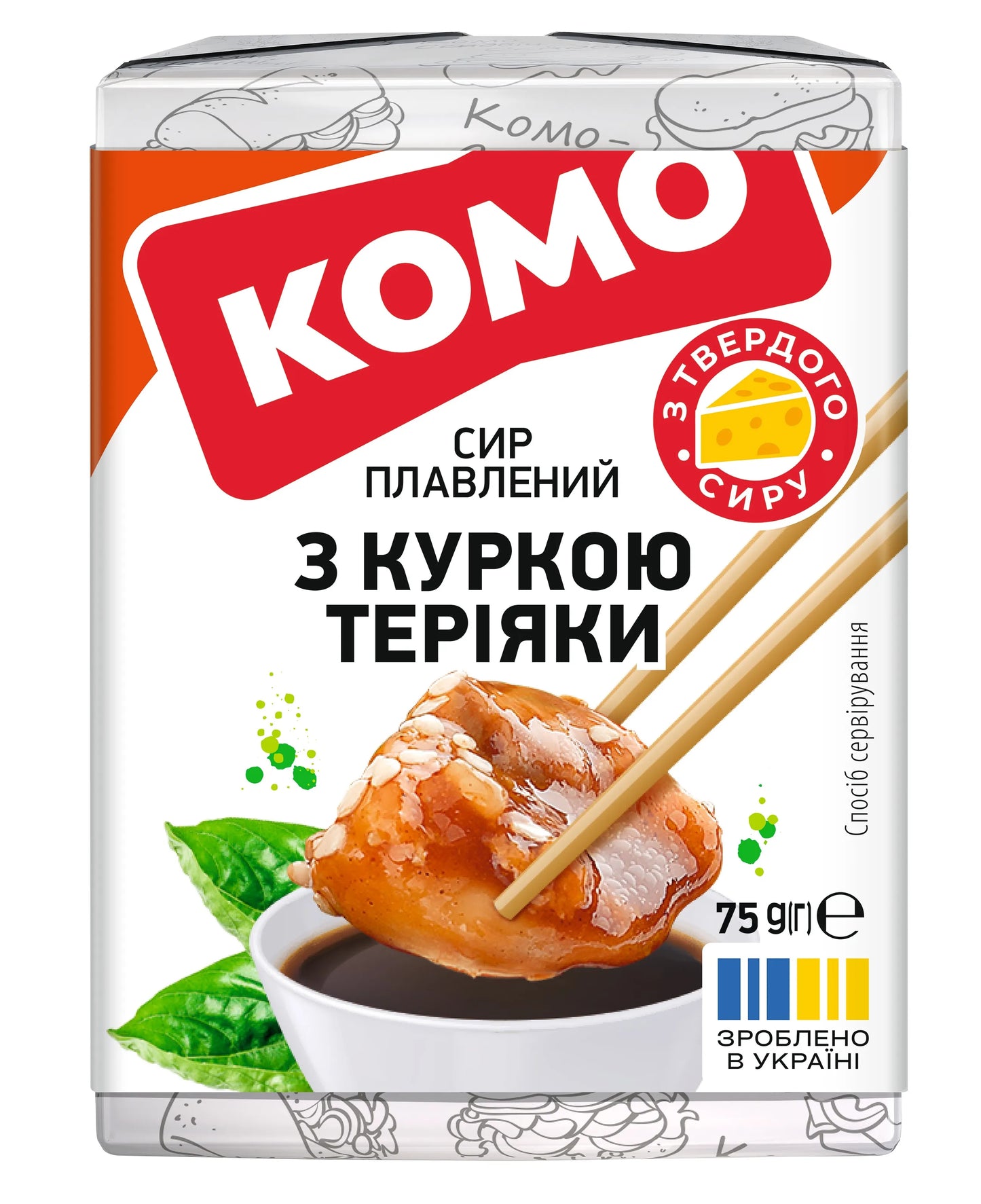 Komo cream cheese with teriyaki chicken flavor 75g
