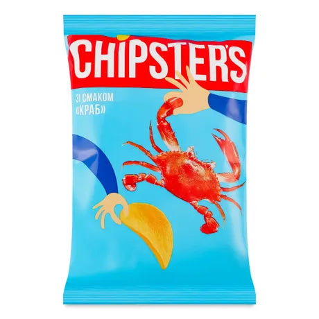 Chipsters Potato Chips Crab Flavor 60g