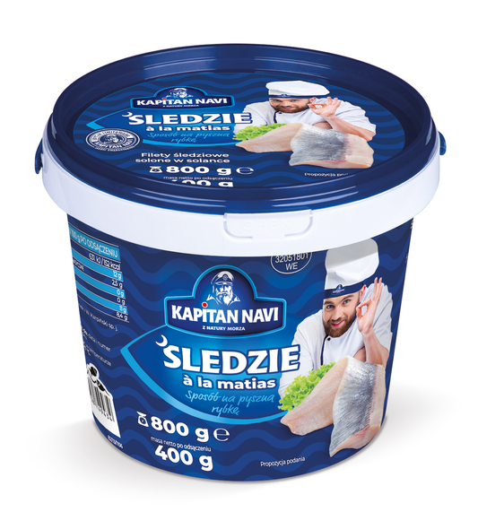Kapitan Navi sildefilet saltede 800g