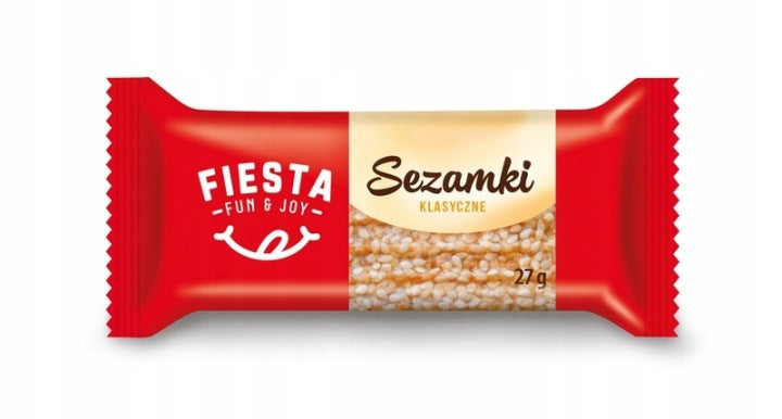 Fiesta natural sesame snaps 27g
