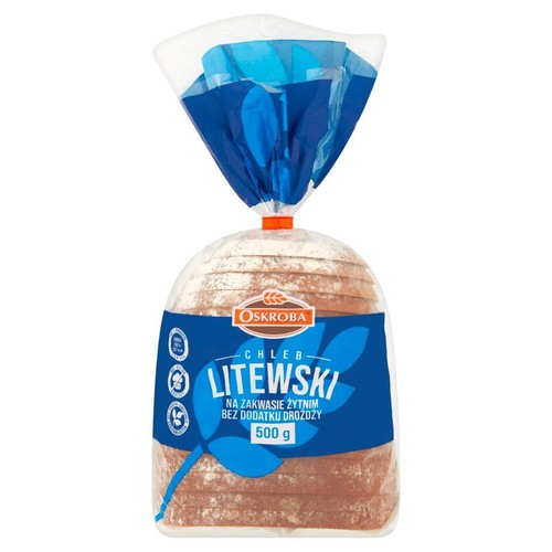 Oskroba Lithuanian Rye-Wheat Bread 500g