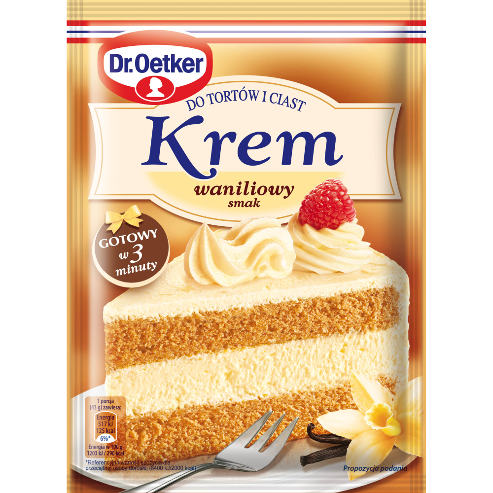 Dr Oetker cream for cake vanilla flavor 105g