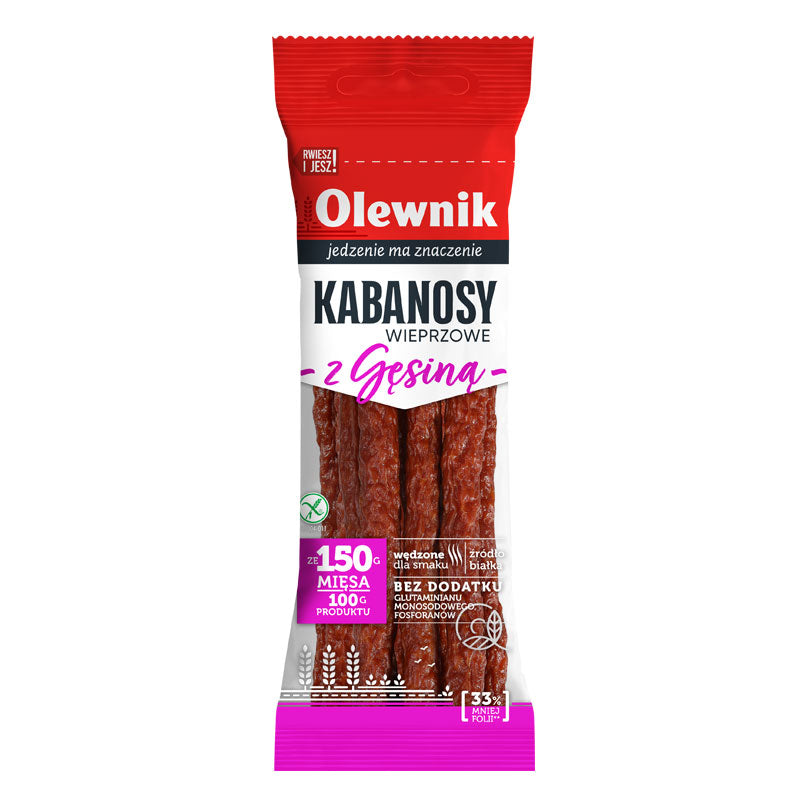 Olewnik Kabanos Sausages with Pork and Goose 105g
