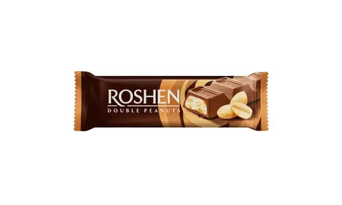 Roshen milk chocolate double peanuts 29g