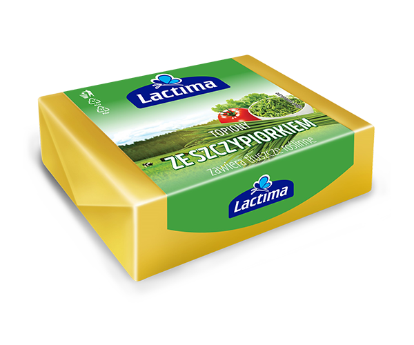 Lactima Top Block Processed Cheese with Chives 100g