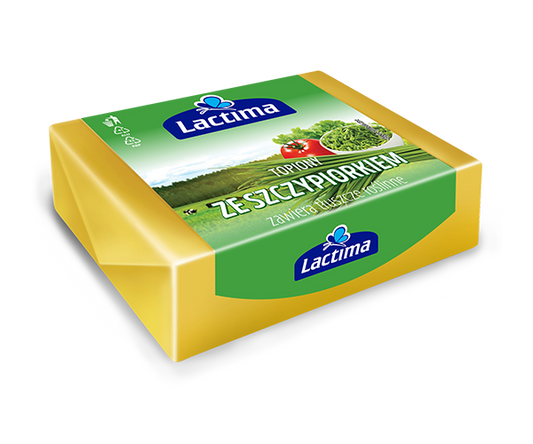 Lactima Top Block Processed Cheese with Chives 100g