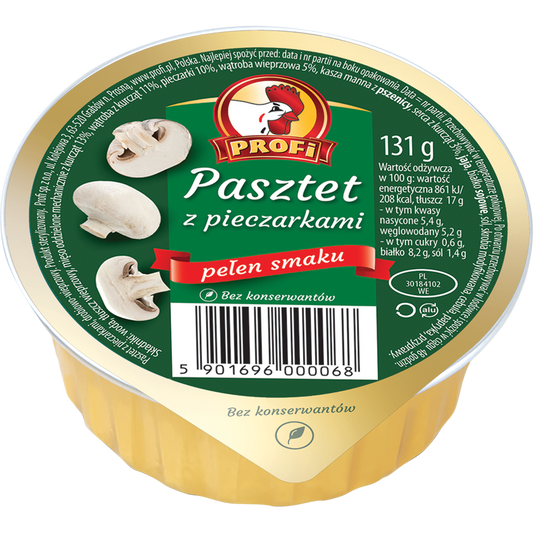 Profi Poultry Pâté with Mushrooms 131g