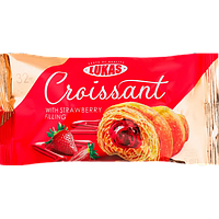 Croissant with Strawberry Flavored Filling Lu...