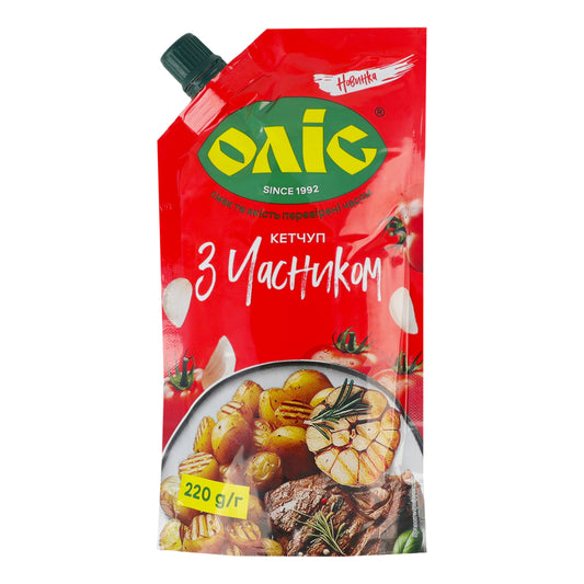 Olis Ketchup w garlick DP 220ml