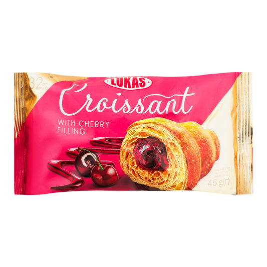 Croissant with Cherry Flavored Filling