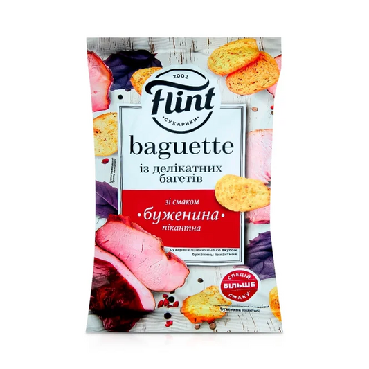Flint Wheat Chips / Sukhariki Pork Flavor 60g