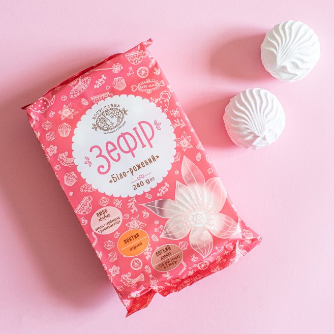 Boguslavna White & Pink Zephyr 240g