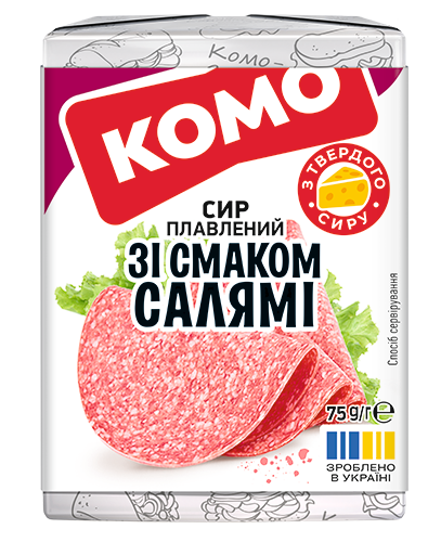 Komo cream cheese with salami flavor 75g