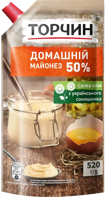 Torchin Homemade Mayonnaise 50% 520 g