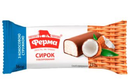 Ferma hytteost bar coconut 36g