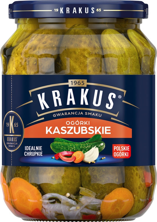 Krakus Kashubian Style Pickled Cucumbers 670 g