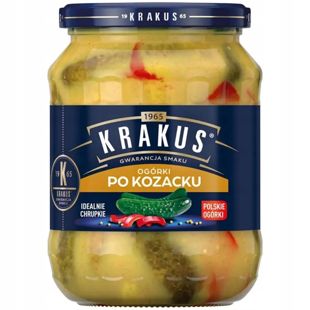 Krakus Cossack Style Pickled Cucumbers 670 g