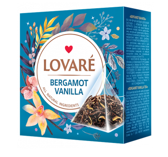 Lovare Bergamot Vanilla Black Tea (15 Tea Bags × 2 g)