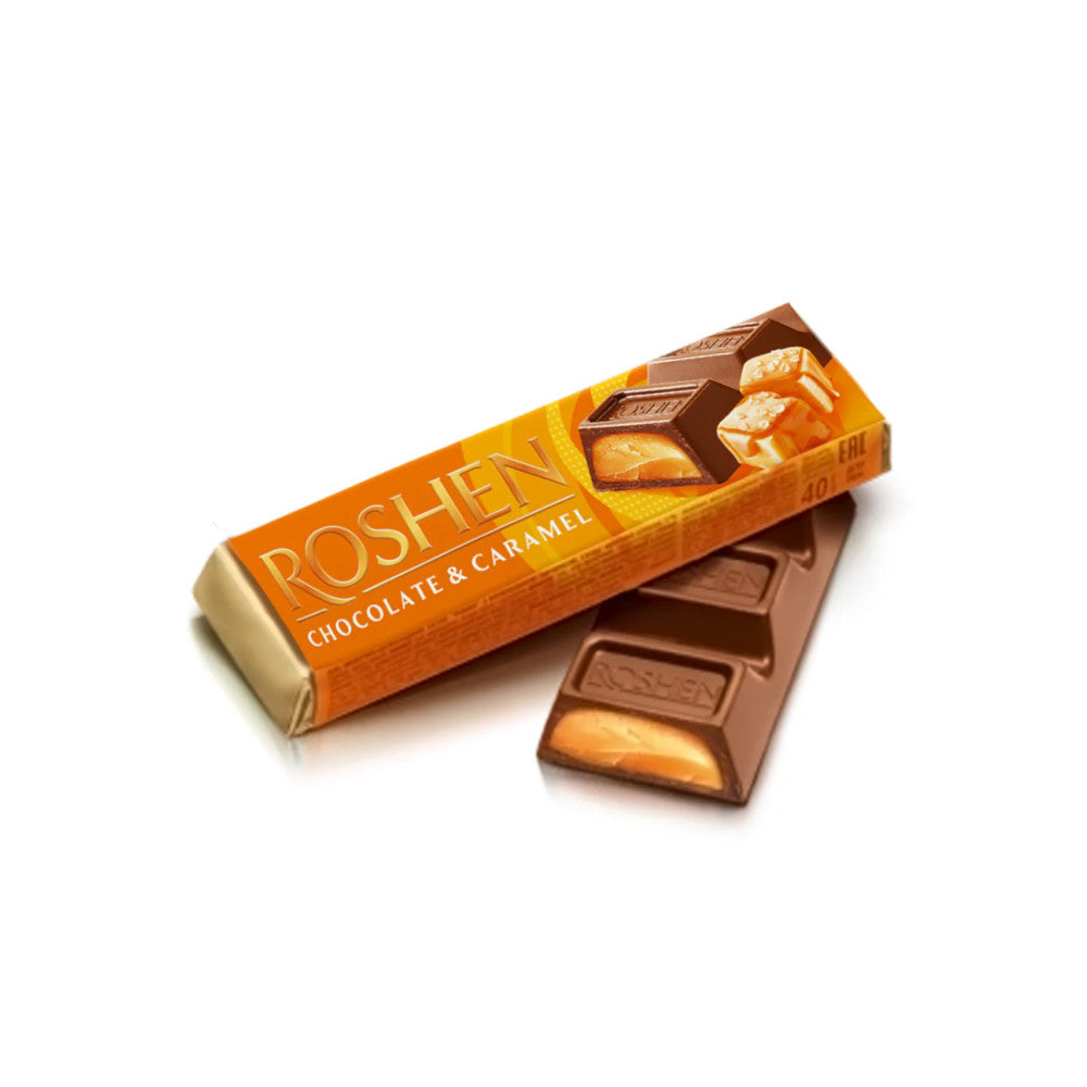 Roshen Chocolate Bar with Caramel Filling