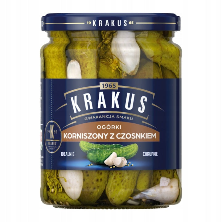 Krakus Gherkins with Garlic 500g