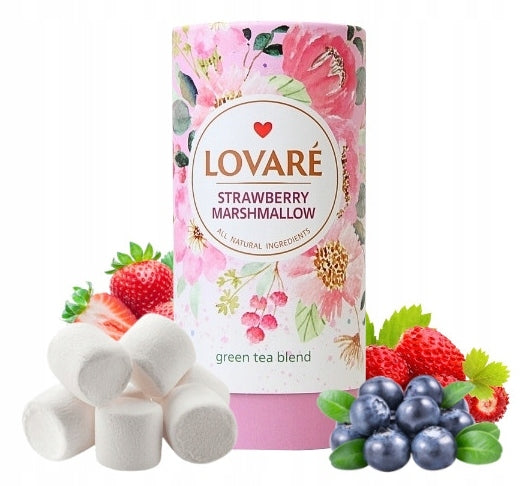 Lovare strawberry marshmallow tube 80g