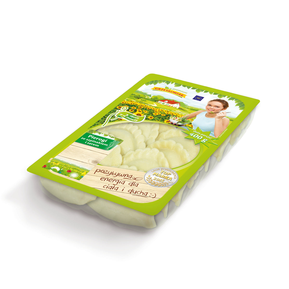 Grześkowiak Pierogi with Spinach & Cheese 400g