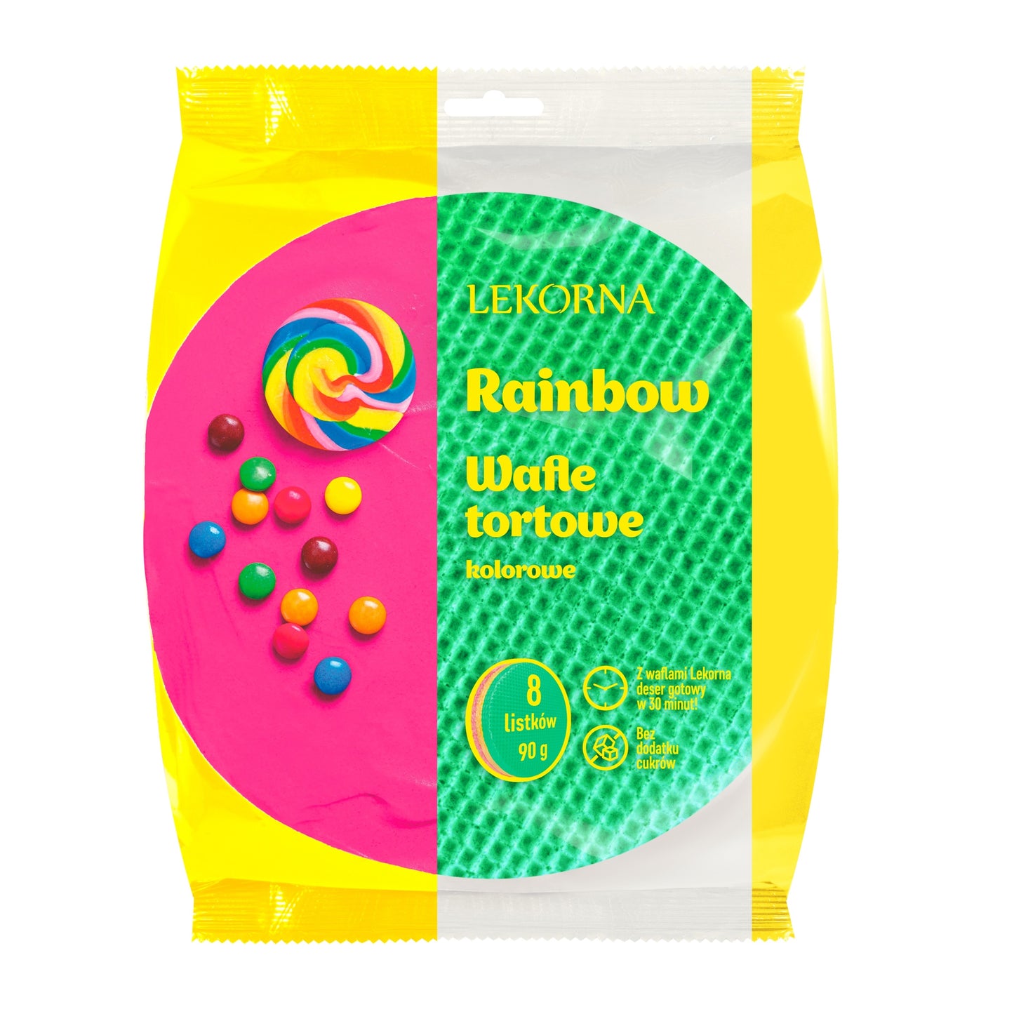 Lekorna Rainbow Wafer Sheets for Cake 90g