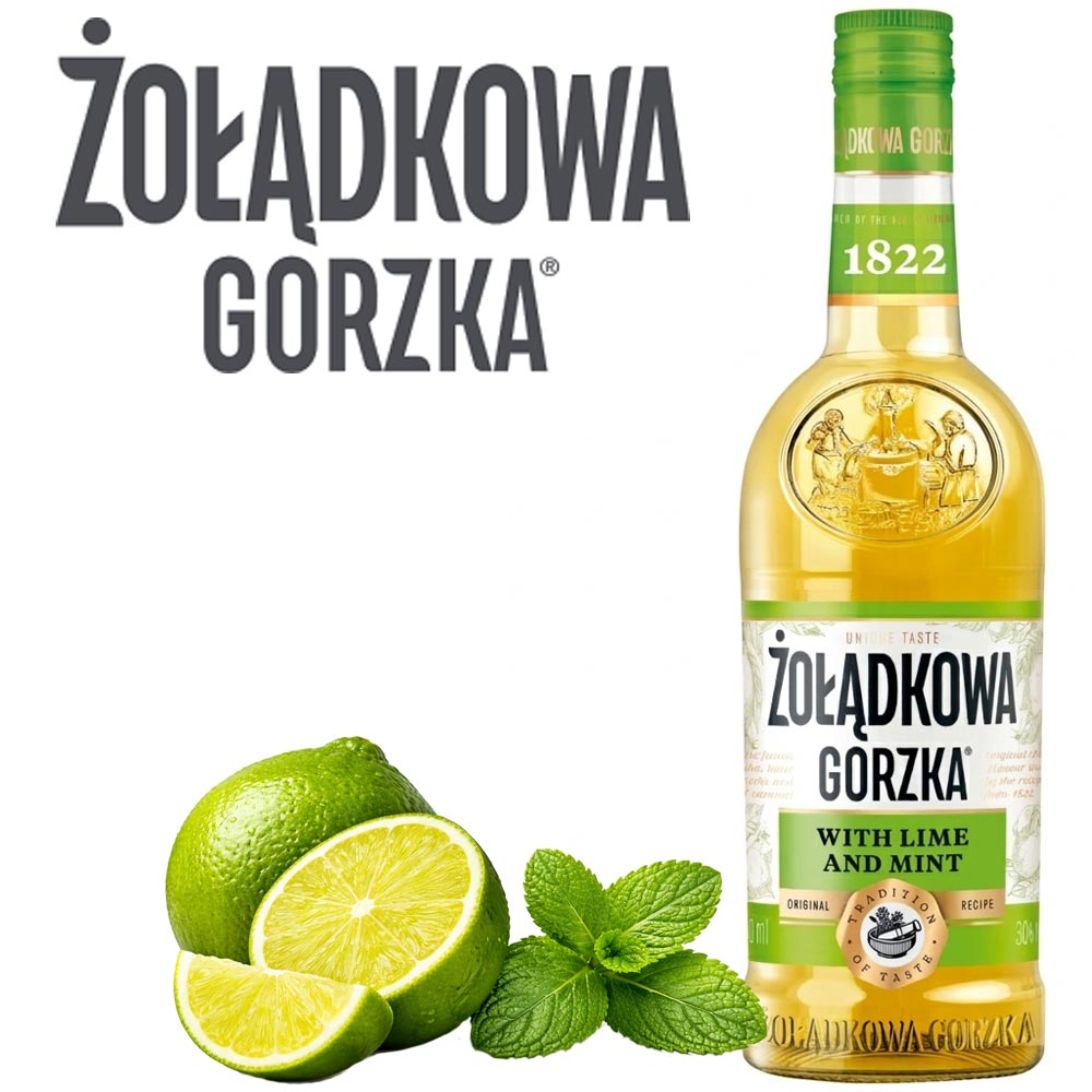 Zolodkowa gorzka lime and mint 28% 0,5L