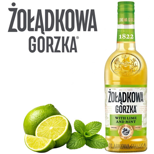 Zolodkowa gorzka lime and mint 28% 0,5L