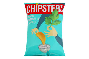 Chipsters Potato Chips Sour Cream & Greens Flavor 60g