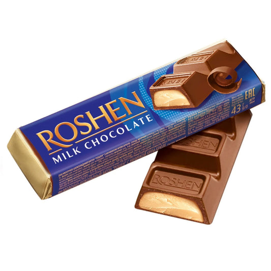 Roshen milk chocolate creme brulee 43g