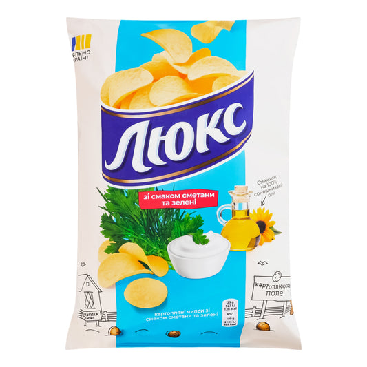 Luks Sour Cream & Greens 125g