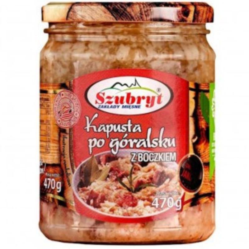 Szubryt Cabbage with Bacon 470g