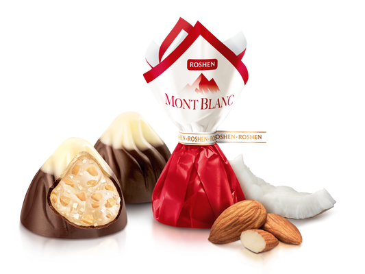 Mont Blanc with almonds and coconut cream filling