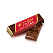 Roshen dark chocolate with cocoa fondant 43g