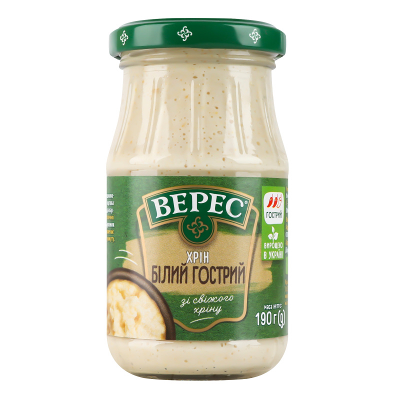 Veres mustard ostry chrzan 190g